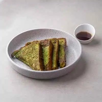 Macha French Toast With Honey